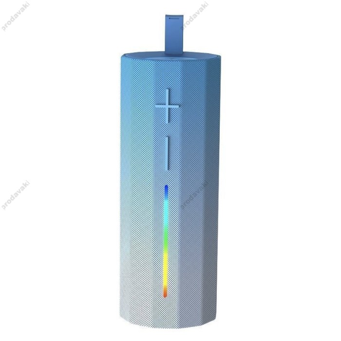 Портативна колонка Bluetooth XO F71 Hidden Carrying Handle Cylinder LED Dazzle Speaker 5W Blue